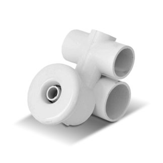 HIDROJET CON ARO VISTA BLANCO AGUA Ø40 AIRE Ø32