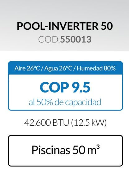 BOMBA DE CALOR POOL-INVERTER 50 (12,5 KW) - Image 2