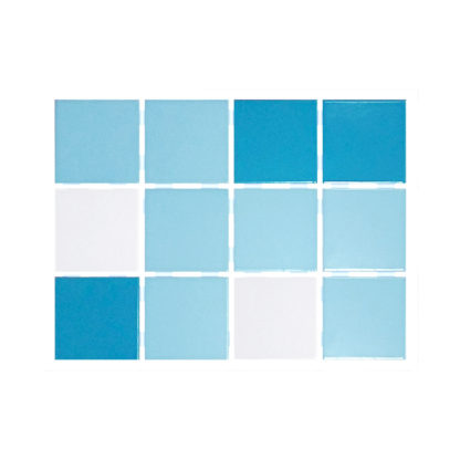 REVEST. CERAMICO 10X10 CM - MIX AZUL CLARO (MALLA)