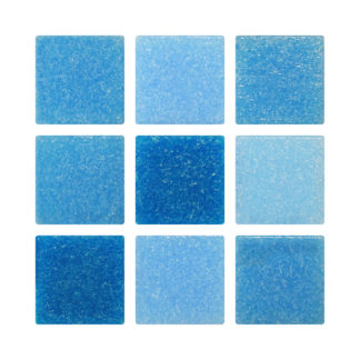 REVEST. VENECITA (20X20 MM) MIX CELESTE